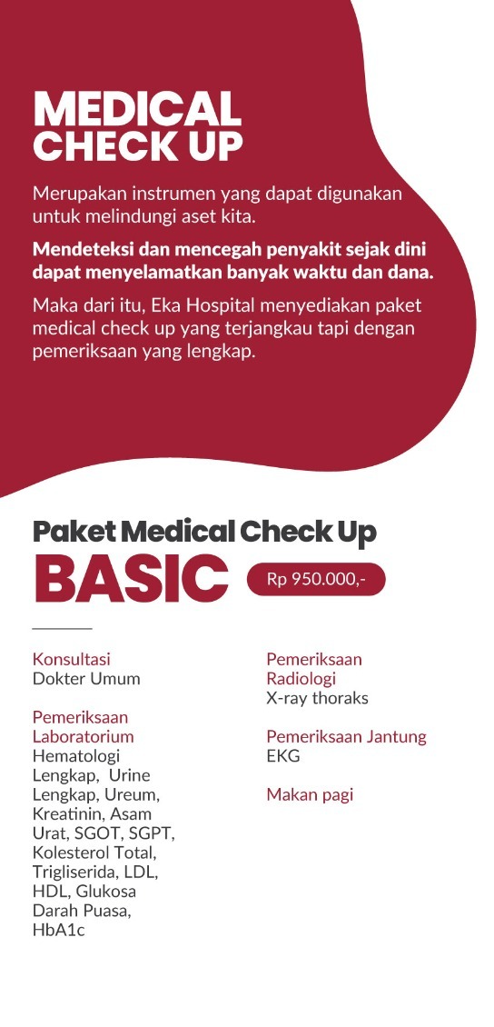 Paket Medical Check Up Eka Hospital Basic