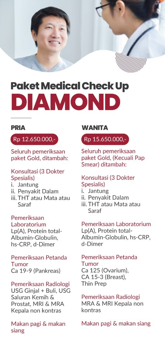 Paket Medical Check Up Eka Hospital Diamond